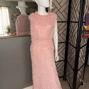 Elegant Pink Textured Dress